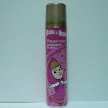 МАША И МЕДВЕДЬ.  Лак для волос с золотистыми блестками  75  ml